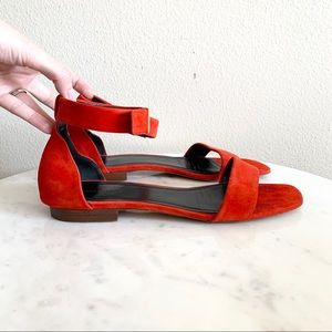 celine red sandals
